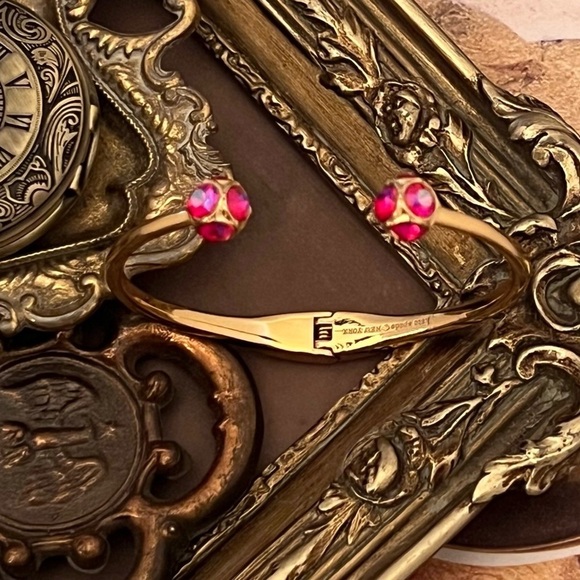 KATE SPADE • Pink Lady Marmalade Open Cuff Bracelet - Picture 4 of 4